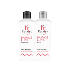 kerasys extra damage care shampoo, rinse 180ml