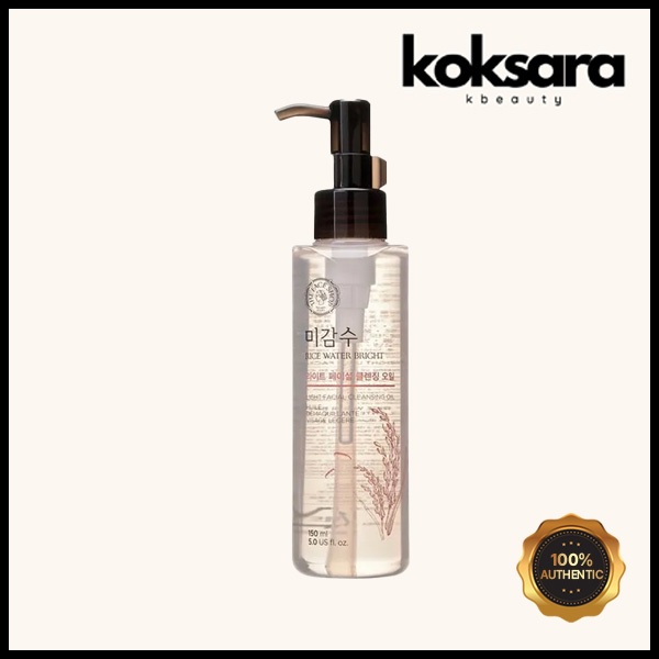 the face  shop rice water bright light facial cleansing oil 150ml