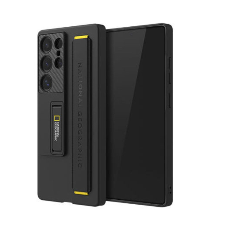 National Geographic-Capa Com Alça De Suporte Para galaxy s25 plus ultra/Preta Of