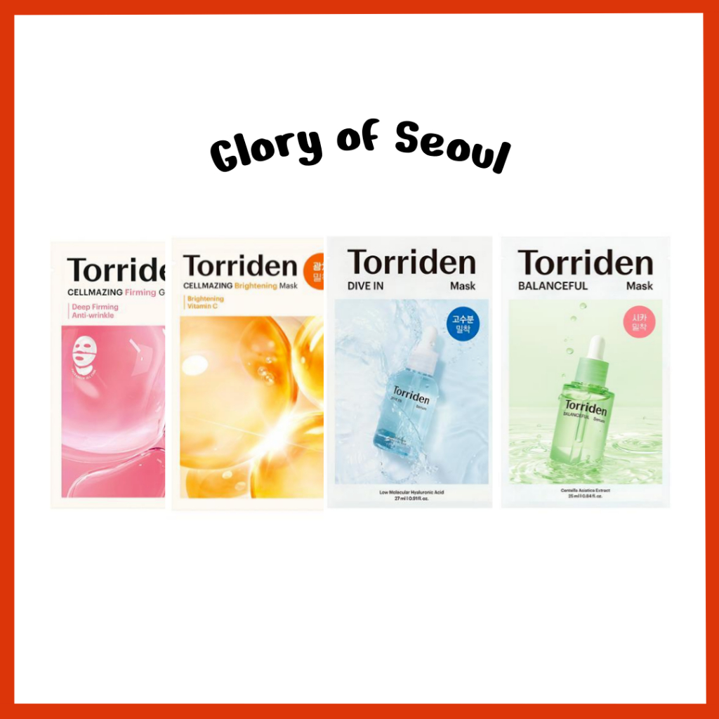 TORRIDEN Máscara Facial (4 Tipos), 1 Unidade em Oferta na Shopee