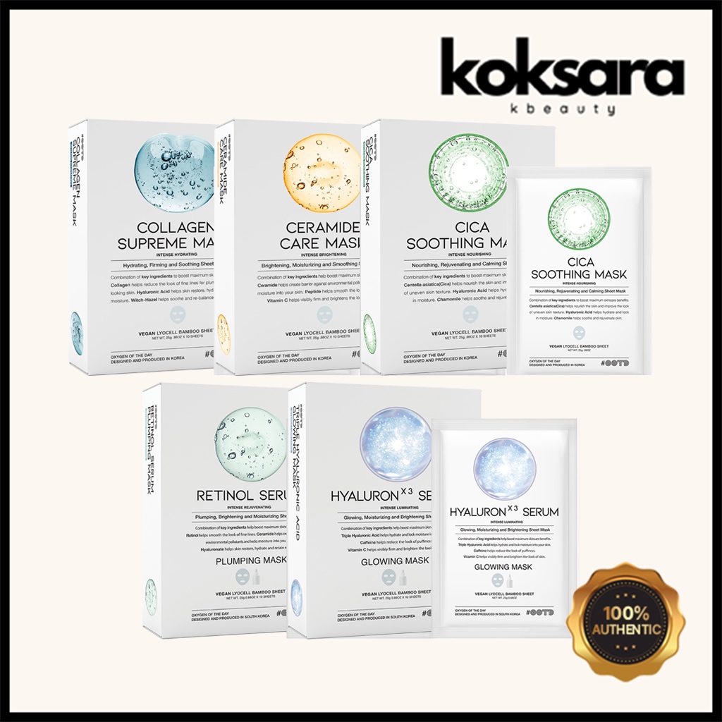 OOTD korea mask pack Máscara 1ea 5types