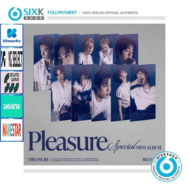 (POB BLUE ver) TREASURE SPECIAL Mini Album [PLEASURE] em Oferta na Shopee