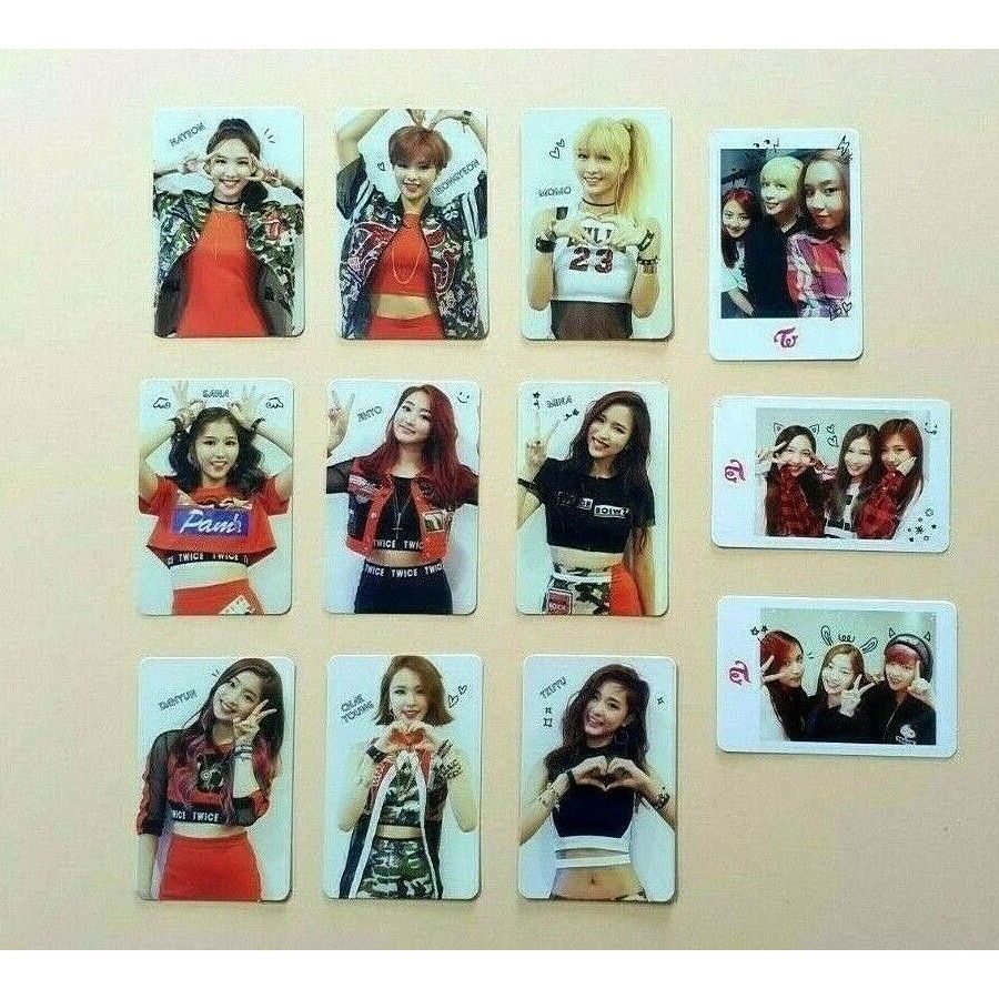 TWICE 1o mini Álbum The Story Begins Official Photocard Versão Branca Vermelha KPOP