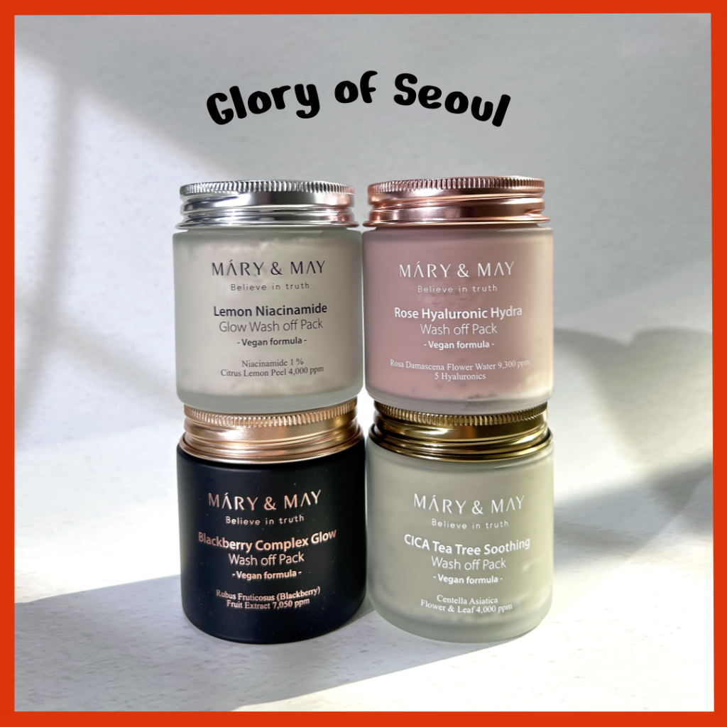 Mary&May Wash Off Pack 5 types em Oferta na Shopee