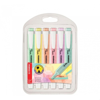 [STABILO] Conjunto De 6 Cores SwingCool Pastel Highlighter em Oferta na Shopee