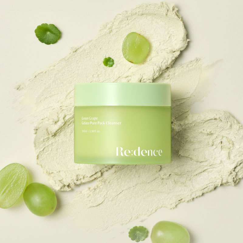 REDENCE Green Grape Gelato Pore Pack Cleanser 100ml Limpador Máscara de Argila 3 em 1 Poros Limpeza Profunda Hidratante