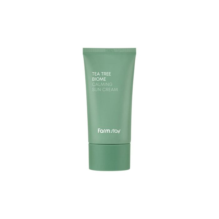 farmstay tea tree biome calming sun cream 50ml