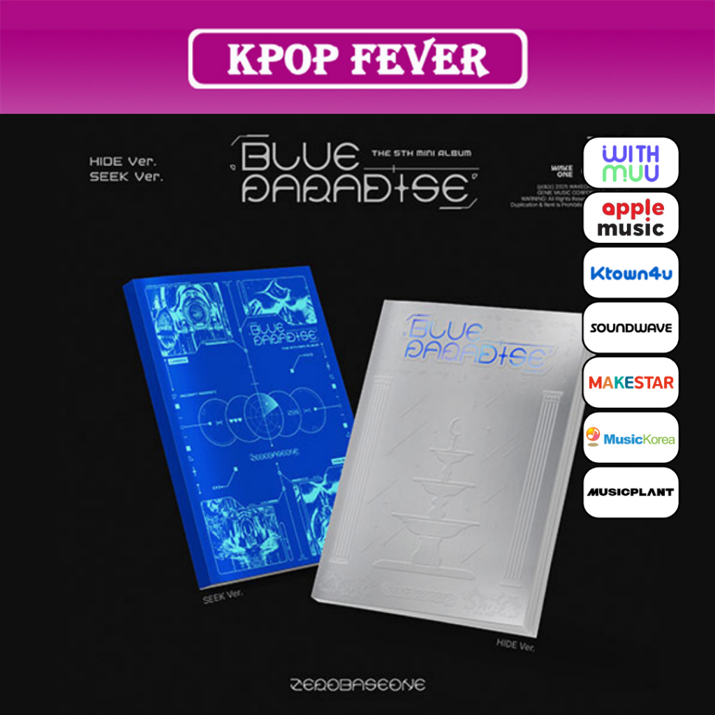 ZEROBASEONE (ZB1) - [ BLUE PARADISE ] 5TH MINI ALBUM / PHOTOBOOK VER. (HIDE / SEEK VER.) + POB