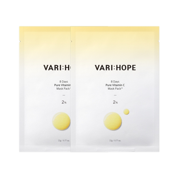 Vari hope  8-day whitening mask pack 1 sheet