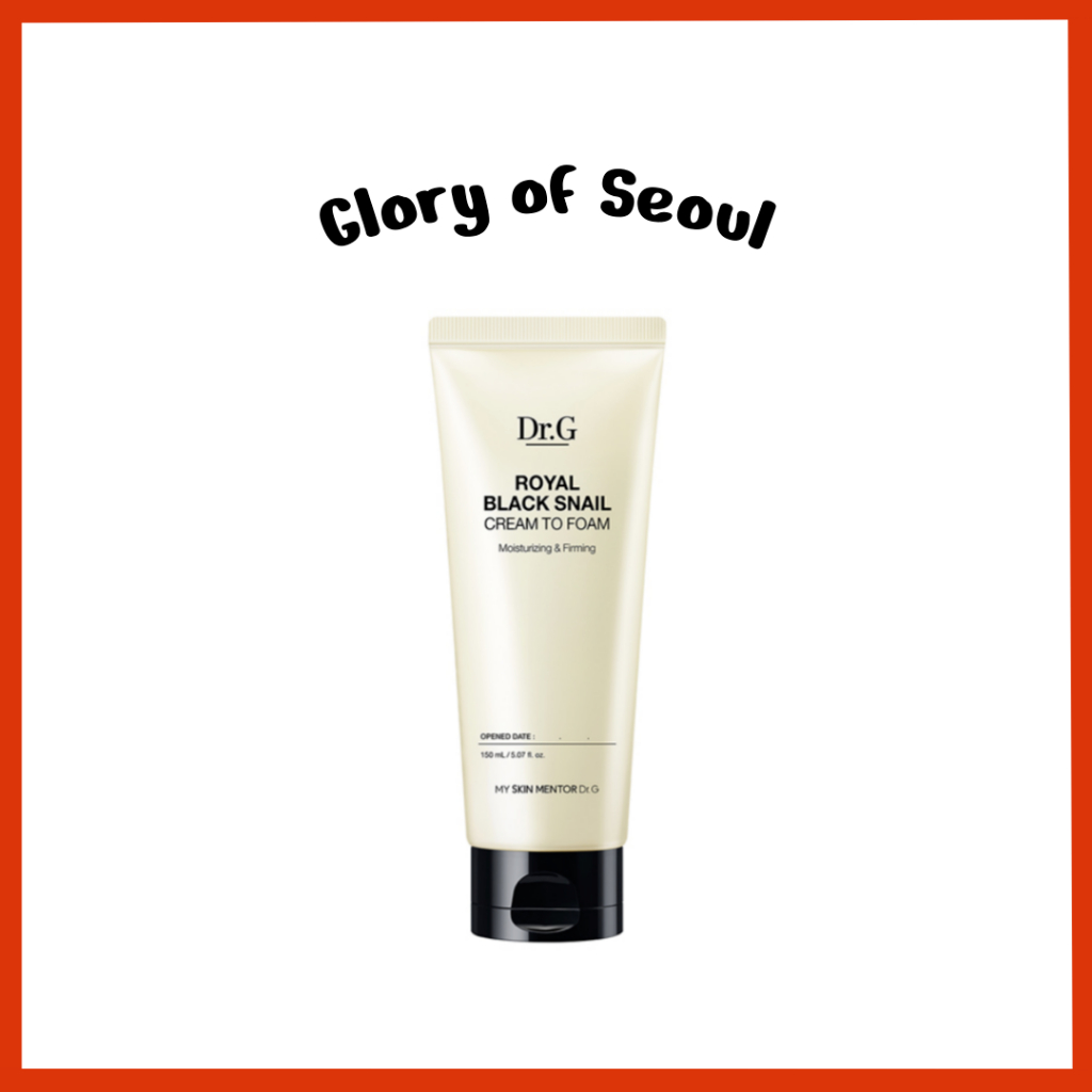 DR.G Royal Black Caracol Creme Para Espuma De Limpeza 150ml/60ml em Oferta na Shopee