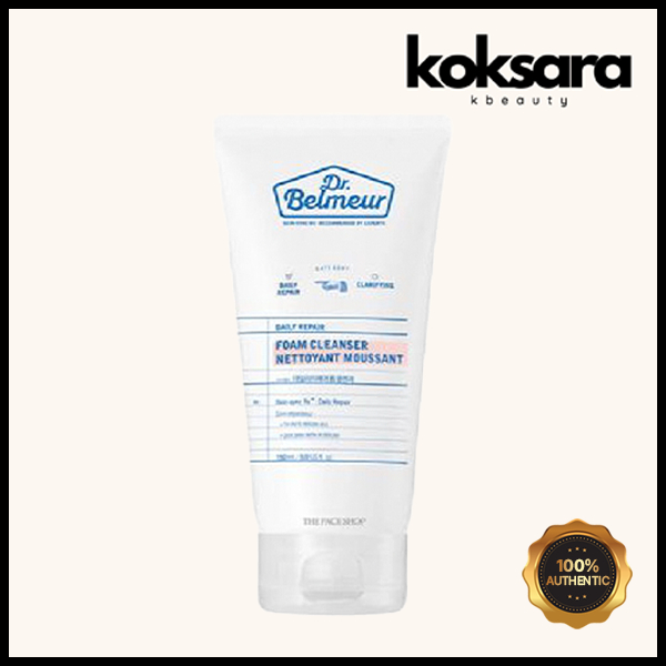 the face shop dr. belmeur daily repair foam cleanser 150ml em Oferta na Shopee