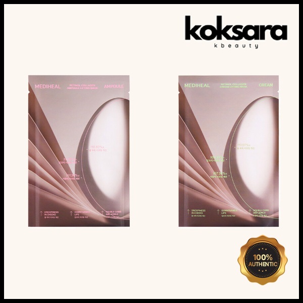 mediheal retinol collagen contour mask 2types