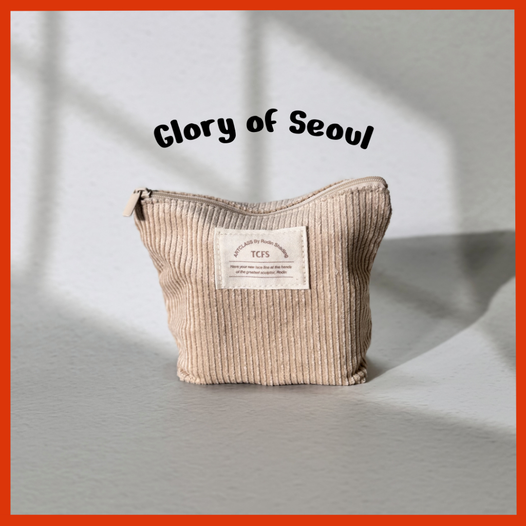 TOO COOL FOR SCHOOL Corduroy Pouch em Oferta na Shopee