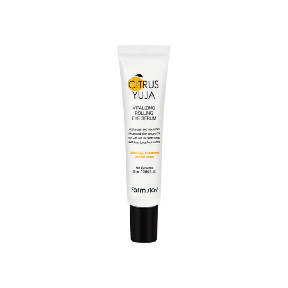 farmstay citrus yuja vitalizing rolling eye serum 25ml