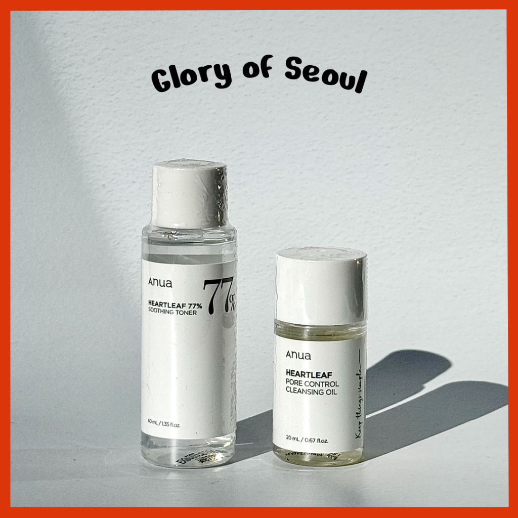 [MINI] ANUA Heartleaf Soothing Toner 40ml / Pore Cleansing Oil 20ml