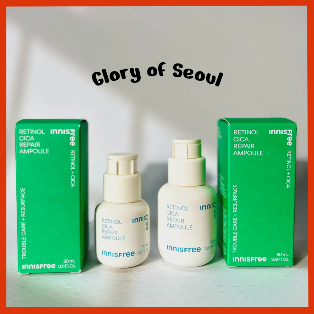 INNISFREE Ampoule de reparo Retinol Cica |Cuidado de poros, cuidados com defeito, vegano, 30ml em Oferta na Shopee