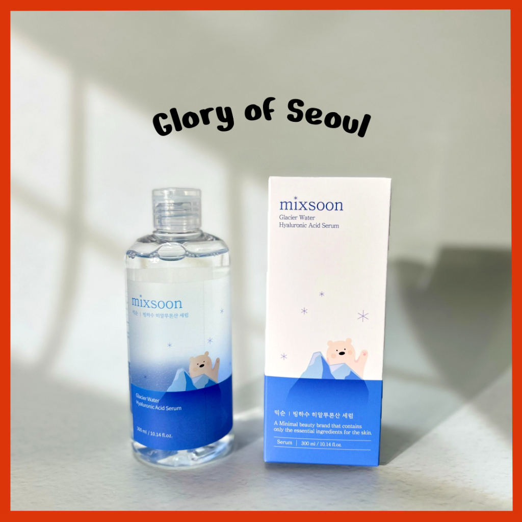 [MixSoon] Glacier Water Hyaluronic ácido soro, /300ml, 100ml em Oferta na Shopee