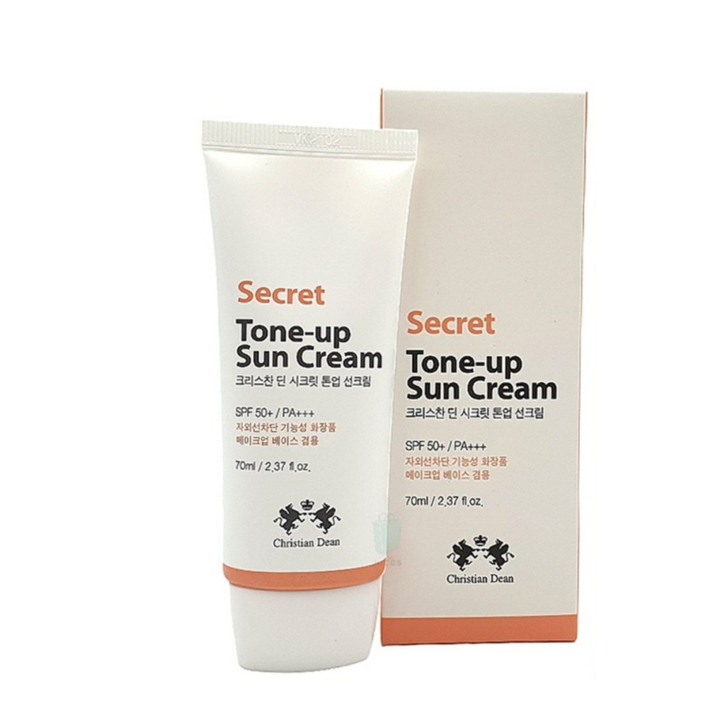 BTM Tone Up Sun Cream Christian Dean Secret Creme Solar Fps50 Sunshine Care Cuidados Solares Viagem De Praia Não Se Queima ,