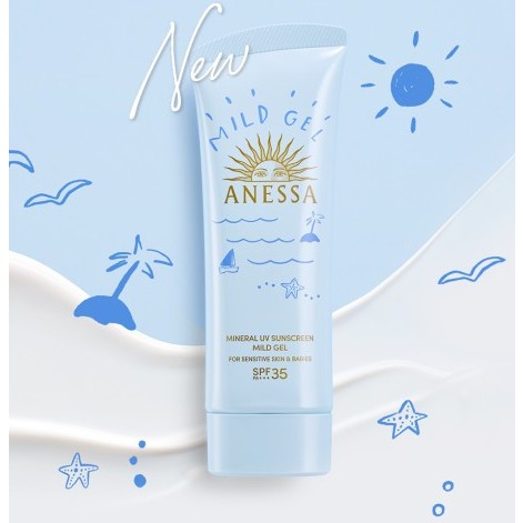 ANESSA umidade UV gel leve SPF35 PA +++, 90g · foto 2