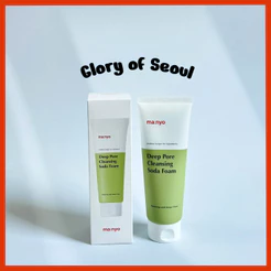 MANYO Deep Pore Limping Soda Foam 5.07 FL OZ / Lavagem diária de rosto, não irritante, com vitamina C, camomila, k-beauty para mulheres e homens coreanos cuidados com a pele, 150ml