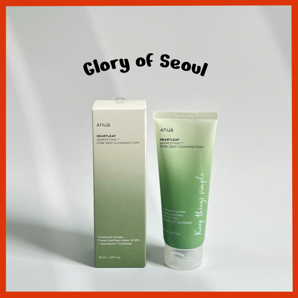 ANUA Heartleaf Quercetinol Pore Deep Cleansing Foam 150ml / 25ml em Oferta na Shopee