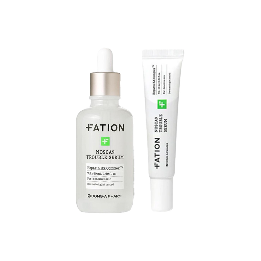 fation nosca 9 trouble serum 50ml+15ml set em Oferta na Shopee