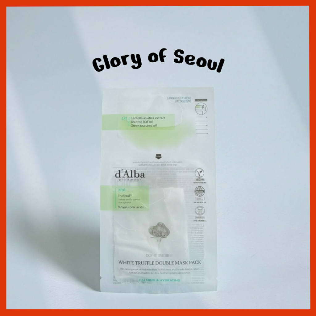 D'ALBA White Truffle Double Mask 1 folha em Oferta na Shopee