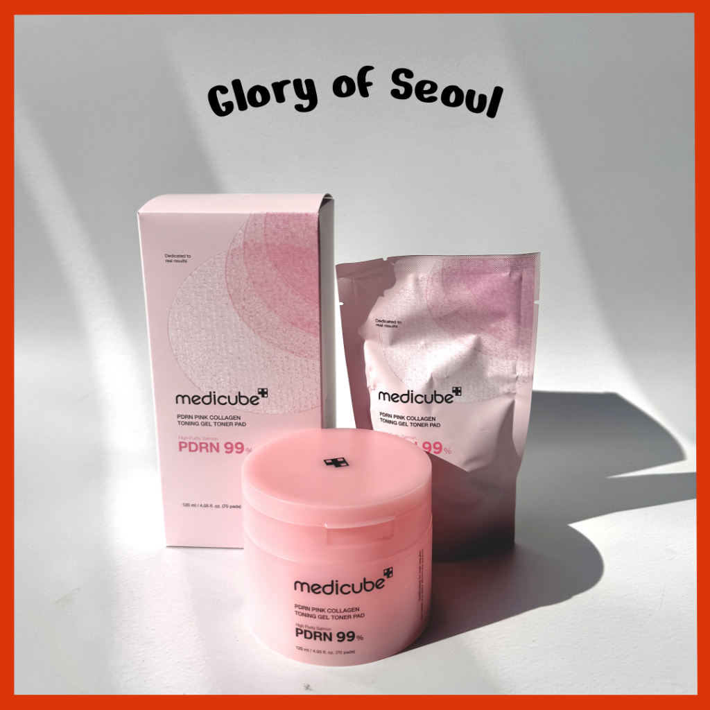 MEDICUBE PDRN Pink Collagen Toning Gel Toner Pad (2 Options) │ 70pads / 100pads em Oferta na Shopee