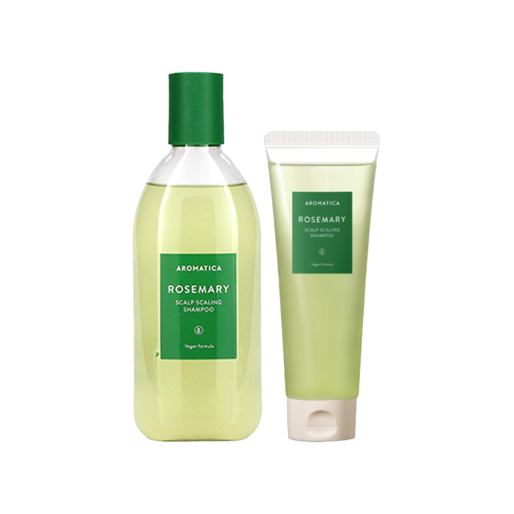 aromatica rosemary scalp scaling shampoo 400ml, 180ml em Oferta na Shopee