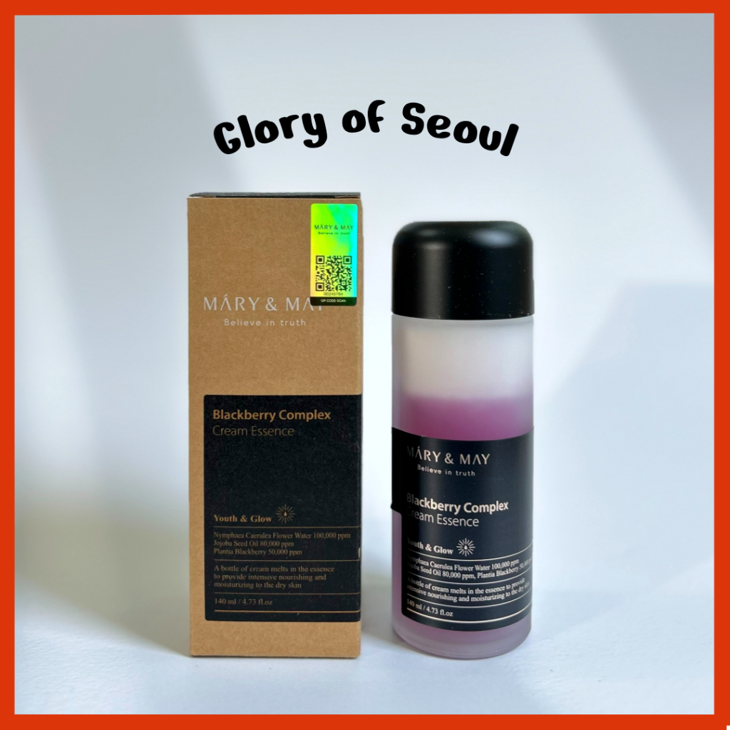 MARY&MAY BlackBerry Complex Cream Essence, 140ml em Oferta na Shopee