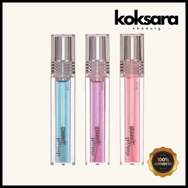 etude house glaze plump gloss 4g (no.1-no.3)