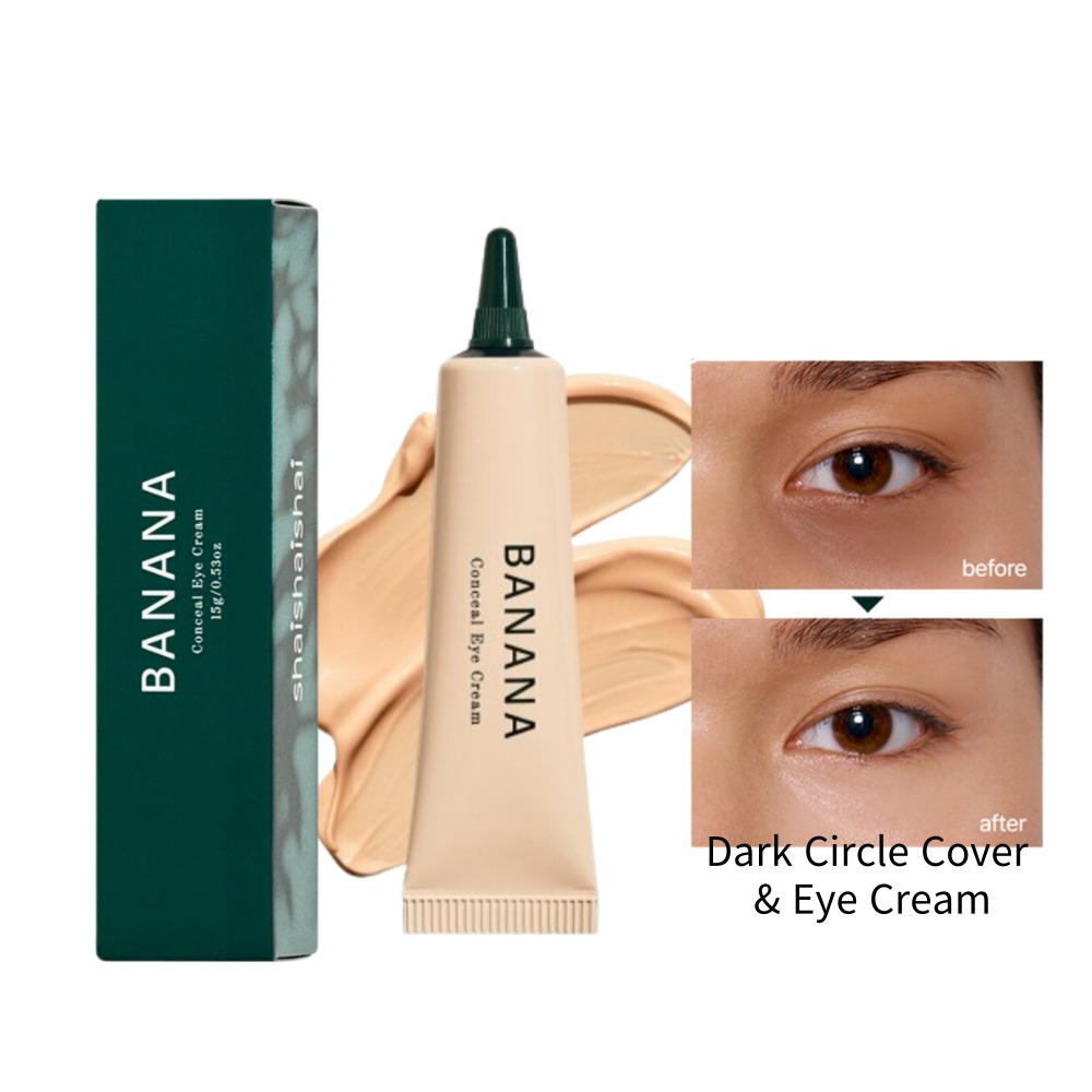 shaishaishai BANANA Creme De Ocultação 15g De Umidade Para Círculos Escuros
