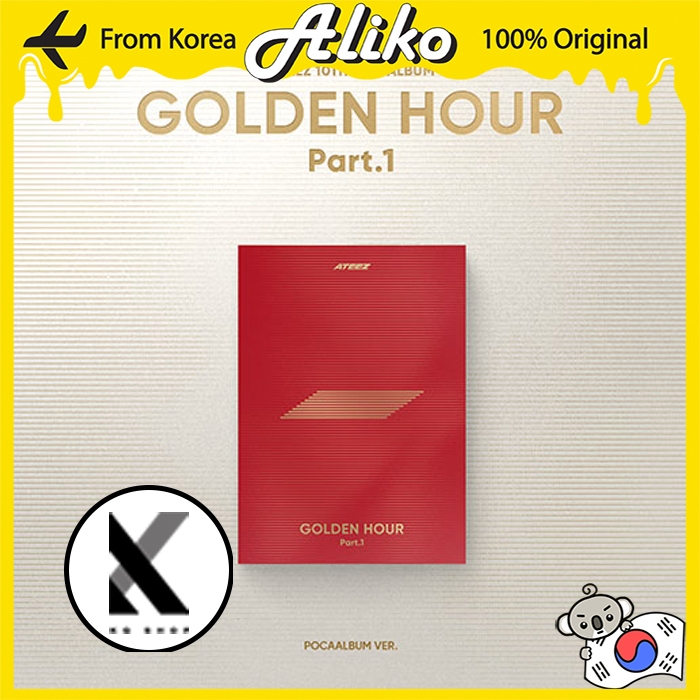 ATEEZ - 10th Mini Album [GOLDEN HOUR : Part.1] (POCAALBUM VER.) em Oferta na Shopee