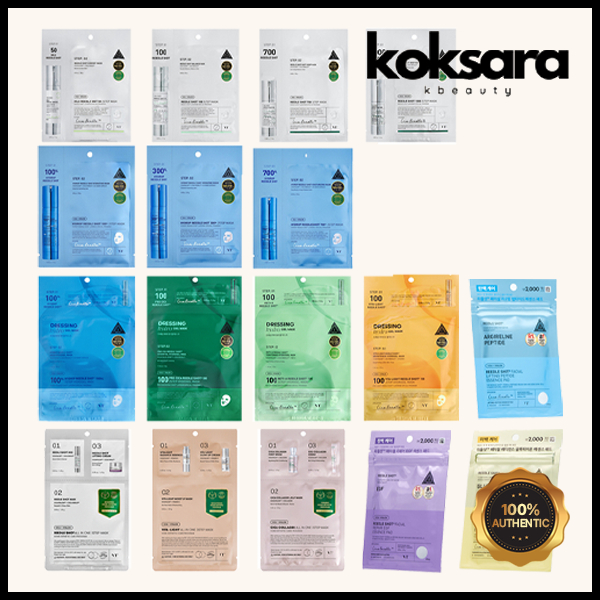 vt cosmetics reedle shot 2step / 3 step mask 25g 18types (50/100/300/700/1000)