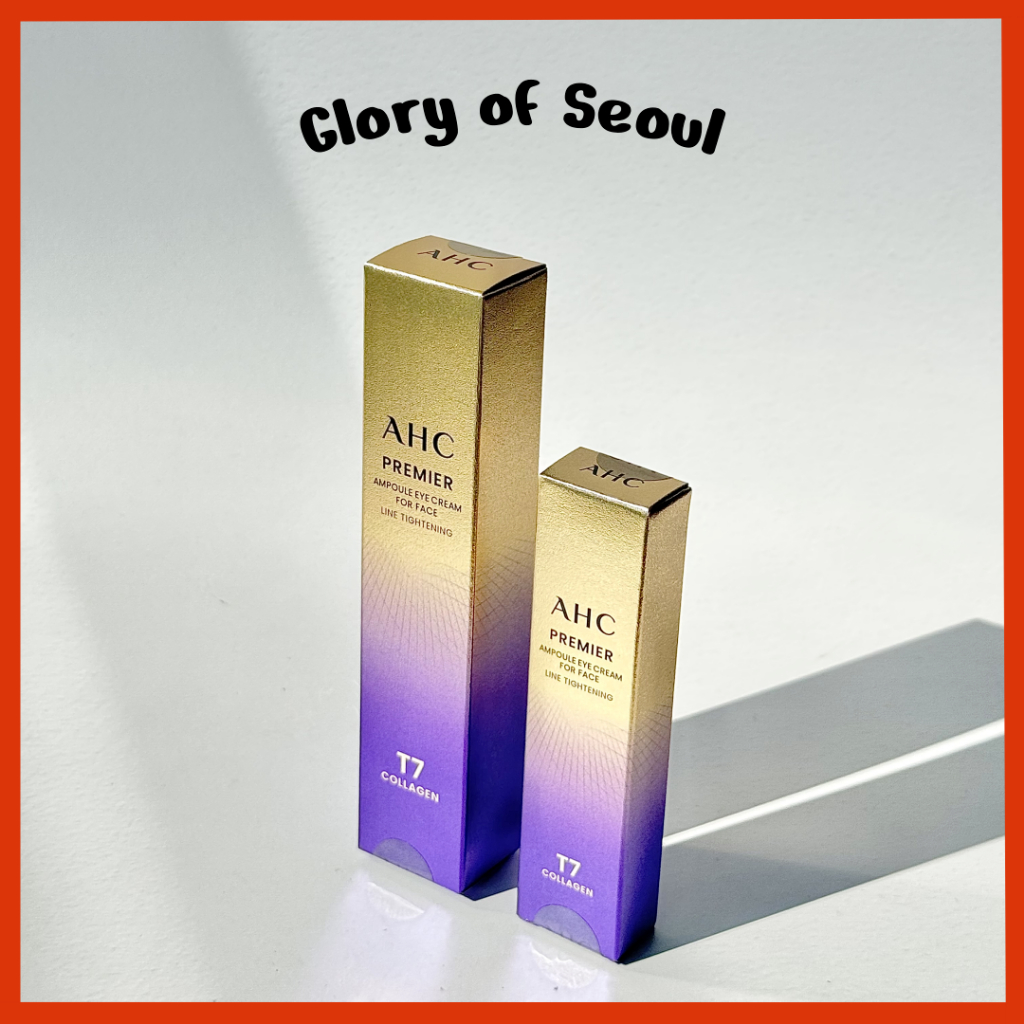 [Novo] AHC Premier Ampoule Eye Cream para aperto na linha de rosto, 12ml, 40ml em Oferta na Shopee