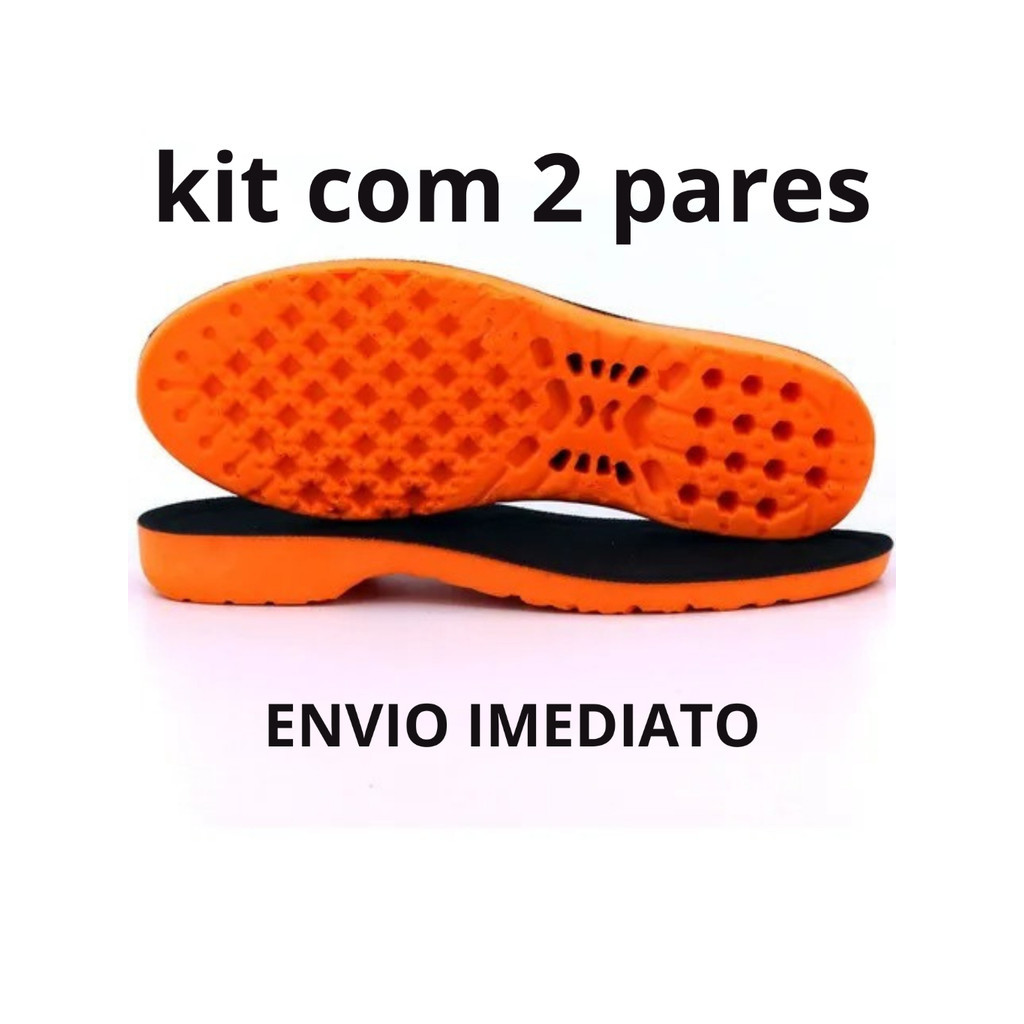 KIT 2 PARES DE PALMILHA EM GEL P.U ORTOPÉDICA ANATOMICA PARA VARIAS HORAS DE TRABALHO ENVIO IMEDIATO