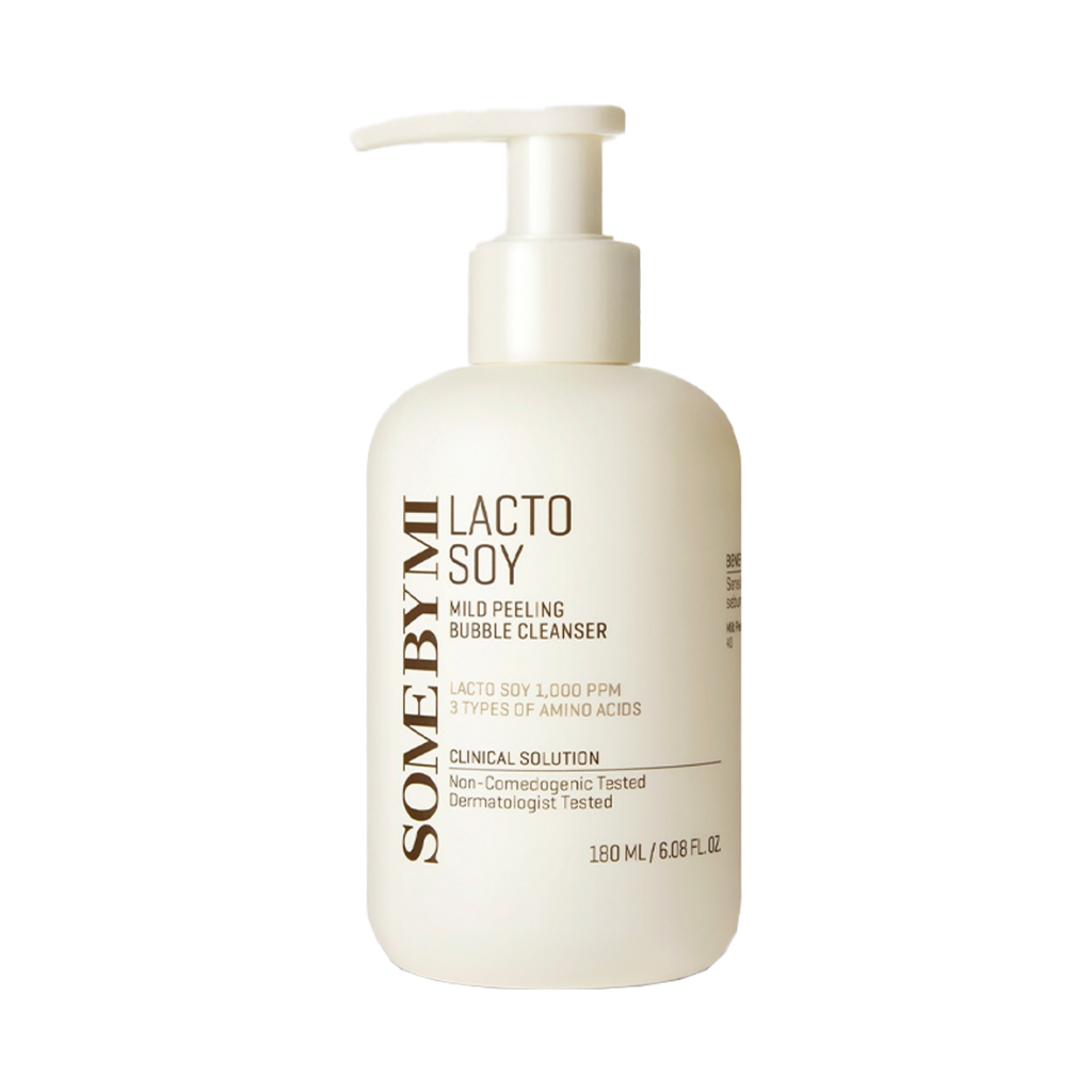 some by mi lacto soy mild peeling bubble cleanser 180ml
