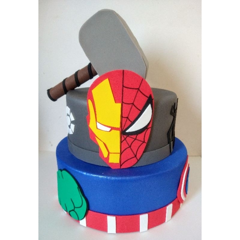 Bolo Fake decorativo vingadores barato
