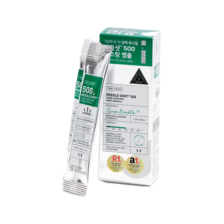 Vt Cosmetics Reedle Shot 500 Facial Boosting First Ampoule 2ml 8ea - Beauty