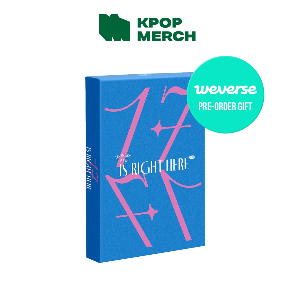 (Weverse POB) SEVENTEEN BEST ALBUM [ 17 IS RIGHT HERE ]_DEAR Ver (Random) em Oferta na Shopee