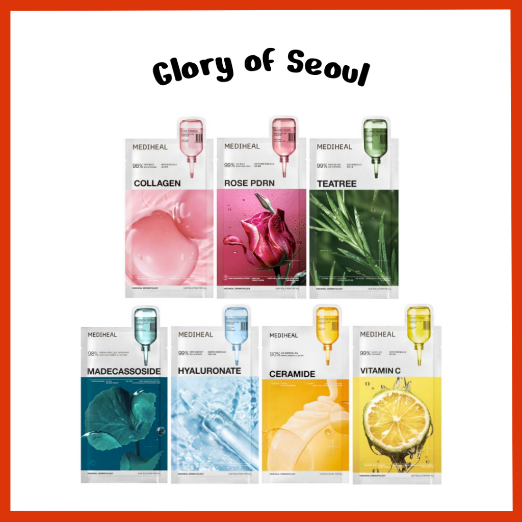 [Renovados] MEDIHEAL Essential Mask Sheet / 7 Tipos, 10sheets em Oferta na Shopee