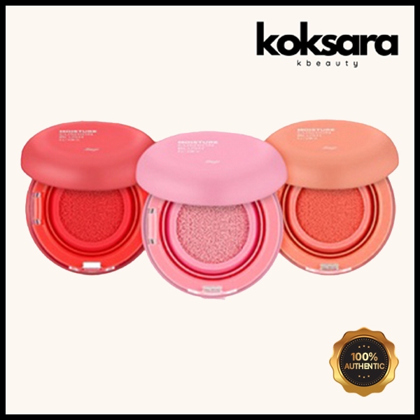 the face shop moisture cushion blusher 3colors 8g em Oferta na Shopee
