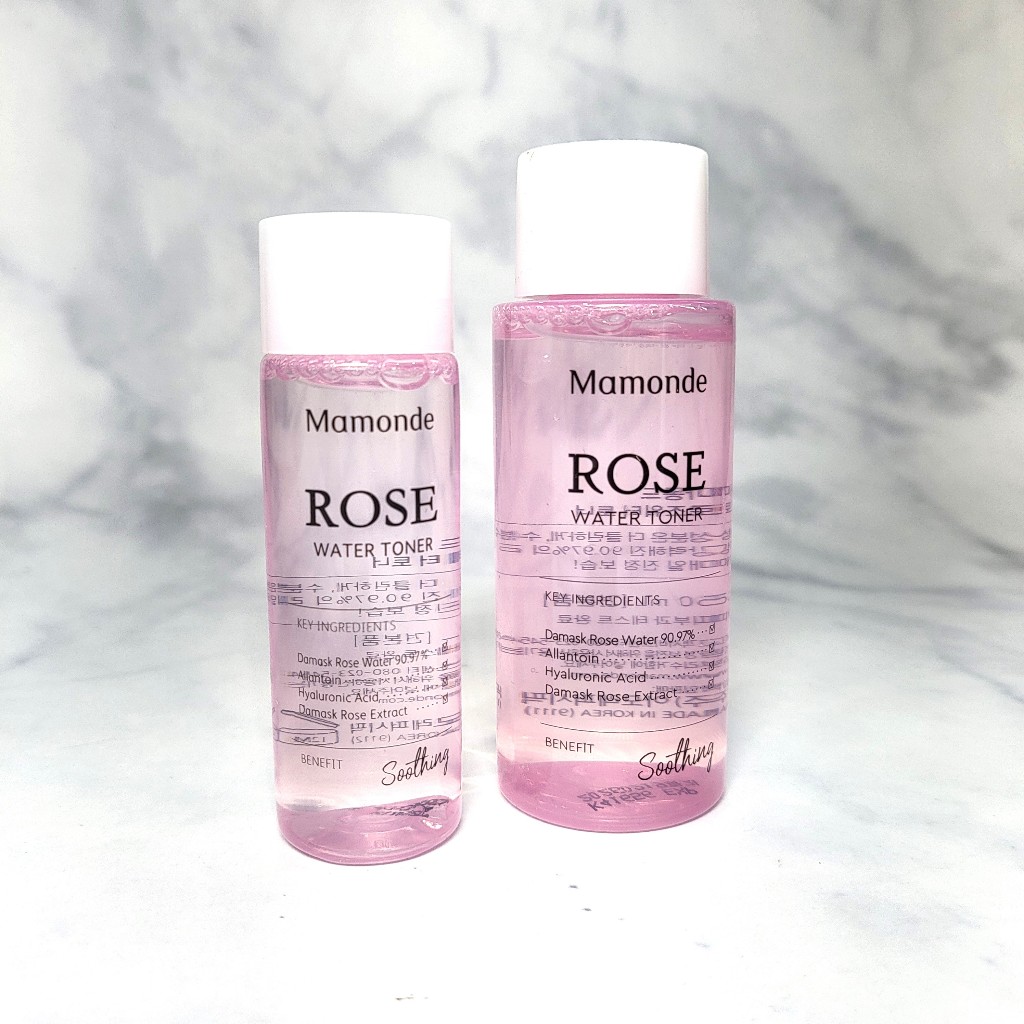 Detalhes do mamonde rose water toner 25ml, 50ml, 150ml