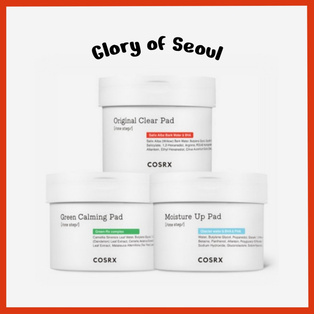 COSRX Toner bloco de uma etapa, (3 tipos) almofadas esfoliantes para a pele e cravos mortos, minimizam os poros, evitam fugas, melhoram a textura da pele, a pele coreana, 70sheets em Oferta na Shopee