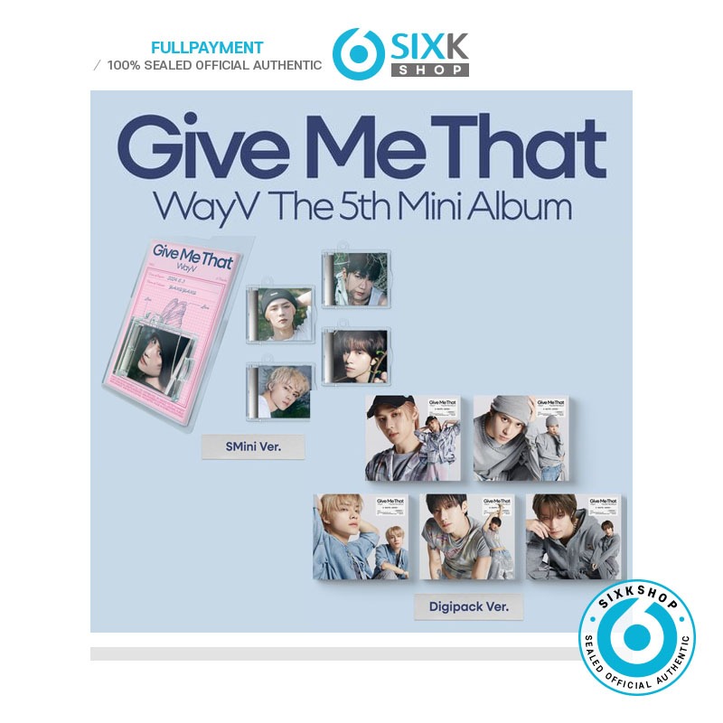 [SMINI/DIGIPACK ver] WayV 5th Mini Album [Give Me That] em Oferta na Shopee