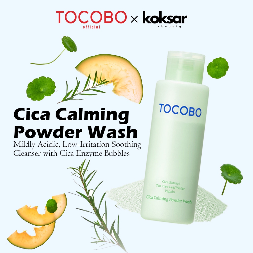 TOCOBO OFFICIAL cica calming powder wash 50g - Beauty