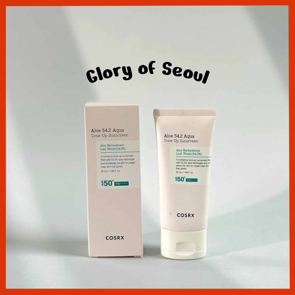 COSRX Aloe 54.2 Aqua Tone-up protetora solar SPF 50+ pa +++++, 50ml em Oferta na Shopee