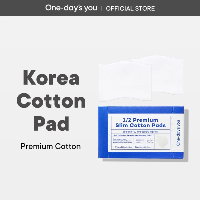 One-Day's You 1/2 Premium Slim Cotton Pads 20ea em Oferta na Shopee