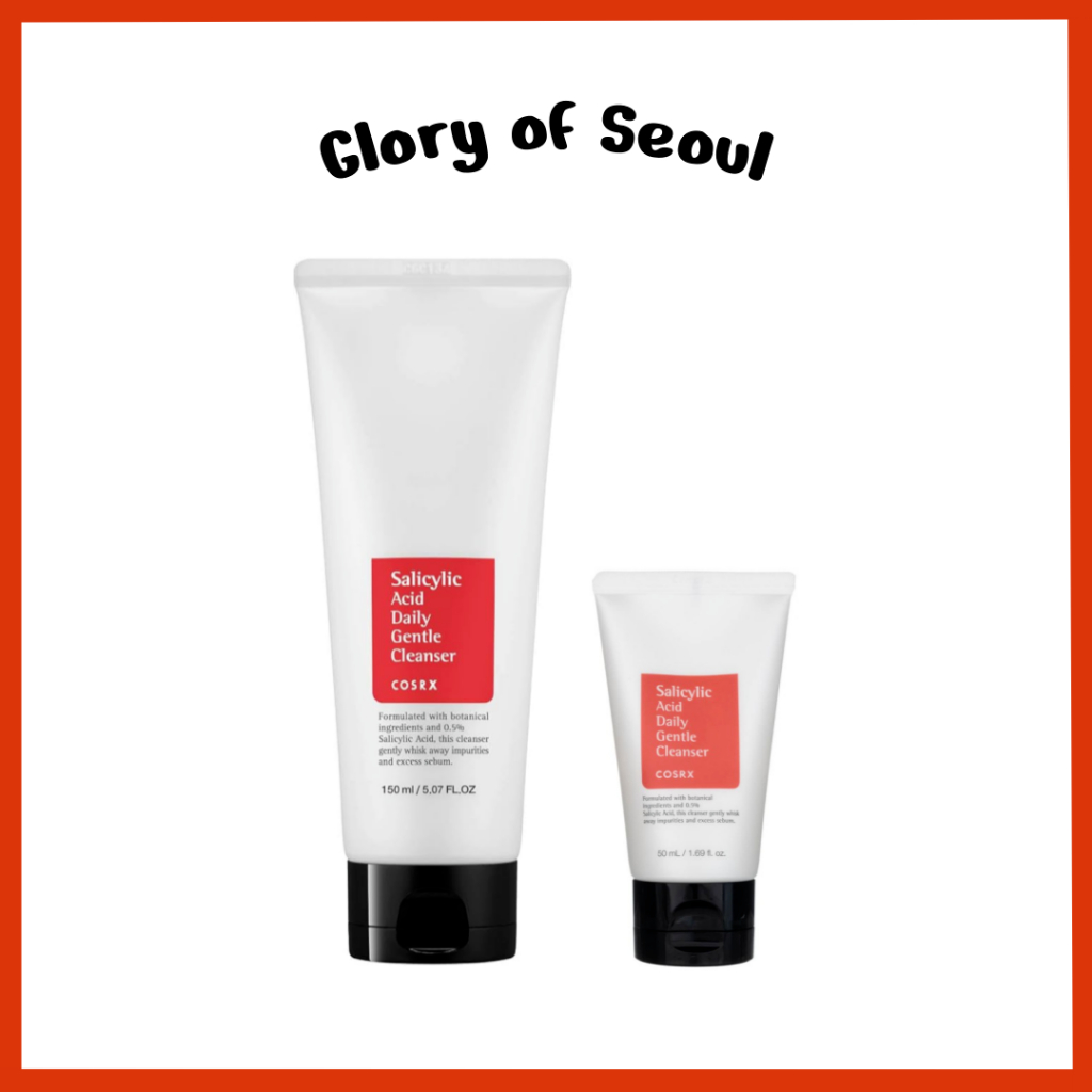 COSRX Limpador Diário Suave Com Ácido Salicílico, 150ml / 50ml (2 Opções) em Oferta na Shopee