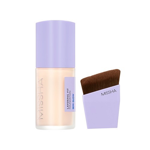 missha layering fit foundation semi glow 35ml blush 1ea 4colors - Beauty